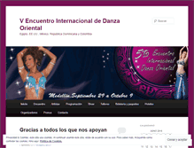 Tablet Screenshot of encuentrodanzaoriental.wordpress.com