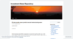 Desktop Screenshot of investisdom.wordpress.com