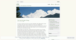 Desktop Screenshot of fyiblog.wordpress.com