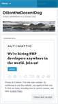 Mobile Screenshot of dillonthedocentdog.wordpress.com