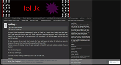 Desktop Screenshot of loljk.wordpress.com