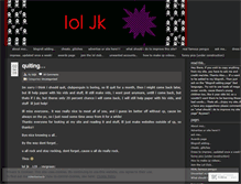 Tablet Screenshot of loljk.wordpress.com