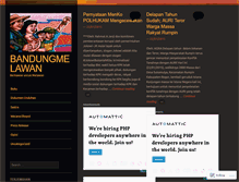 Tablet Screenshot of bandungmelawan.wordpress.com
