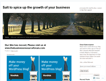 Tablet Screenshot of businessresourceforum.wordpress.com