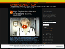 Tablet Screenshot of iwanttobealight.wordpress.com