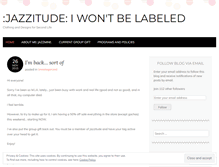 Tablet Screenshot of jazzitudeiwontbelabeled.wordpress.com