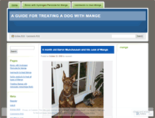Tablet Screenshot of dogmange.wordpress.com