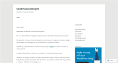 Desktop Screenshot of continuousdesigns.wordpress.com