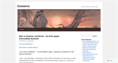 Desktop Screenshot of conservo.wordpress.com