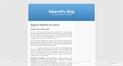 Desktop Screenshot of kibaw90.wordpress.com