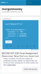 Mobile Screenshot of morganmosley.wordpress.com