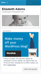 Mobile Screenshot of elizabethadams411.wordpress.com