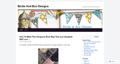 Desktop Screenshot of birdieandboodesigns.wordpress.com