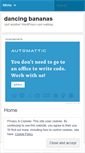 Mobile Screenshot of dancingbananas.wordpress.com