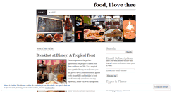Desktop Screenshot of foodilovethee.wordpress.com