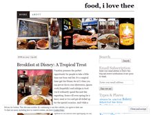 Tablet Screenshot of foodilovethee.wordpress.com