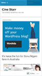 Mobile Screenshot of cinestarevents.wordpress.com