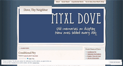 Desktop Screenshot of myxldove.wordpress.com