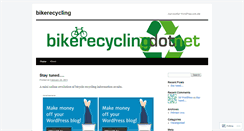 Desktop Screenshot of bikerecycling.wordpress.com