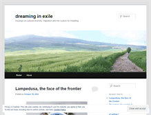 Tablet Screenshot of dreaminginexile.wordpress.com