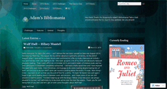 Desktop Screenshot of adamsbibliomania.wordpress.com
