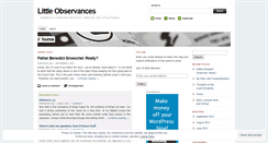 Desktop Screenshot of littleobservances.wordpress.com