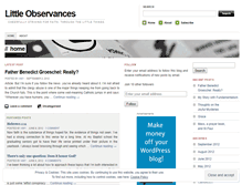 Tablet Screenshot of littleobservances.wordpress.com