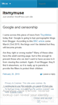 Mobile Screenshot of itsmymuse.wordpress.com