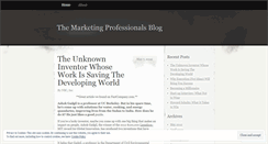 Desktop Screenshot of marketingprofessionals.wordpress.com