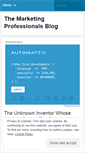 Mobile Screenshot of marketingprofessionals.wordpress.com