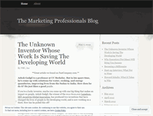 Tablet Screenshot of marketingprofessionals.wordpress.com