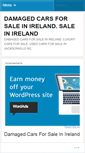 Mobile Screenshot of damagedcarsforsaleinirelanddxn.wordpress.com