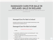 Tablet Screenshot of damagedcarsforsaleinirelanddxn.wordpress.com