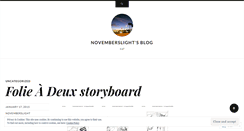 Desktop Screenshot of novemberslight.wordpress.com