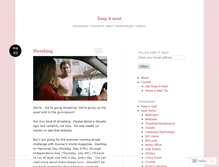 Tablet Screenshot of keepitneat.wordpress.com