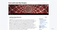 Desktop Screenshot of costlasiklasereyesurgery.wordpress.com