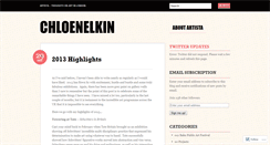 Desktop Screenshot of chloenelkin.wordpress.com