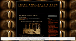 Desktop Screenshot of hinduismglance.wordpress.com