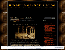 Tablet Screenshot of hinduismglance.wordpress.com