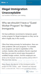 Mobile Screenshot of illegalimmigration.wordpress.com