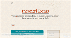 Desktop Screenshot of incontriroma.wordpress.com