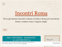 Tablet Screenshot of incontriroma.wordpress.com