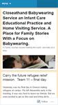 Mobile Screenshot of closeathandbaby.wordpress.com