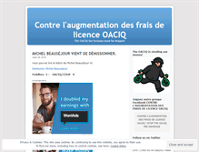 Tablet Screenshot of oaciqfeeincrease.wordpress.com