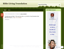 Tablet Screenshot of biblelivingtranslation.wordpress.com