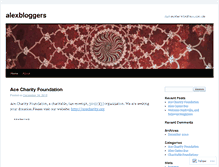 Tablet Screenshot of alexbloggers.wordpress.com