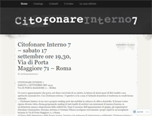 Tablet Screenshot of citofonareinterno7.wordpress.com