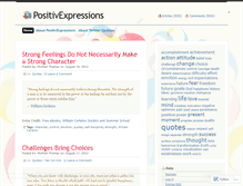Tablet Screenshot of positivexpressions.wordpress.com