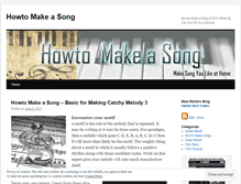 Tablet Screenshot of howtomakeasong.wordpress.com