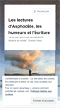 Mobile Screenshot of leslecturesdasphodele.wordpress.com